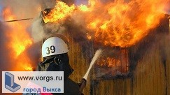 В Выксе на улице Пушкина сгорел дом
