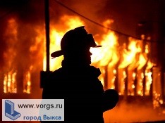 В городе Выкса произошел пожар